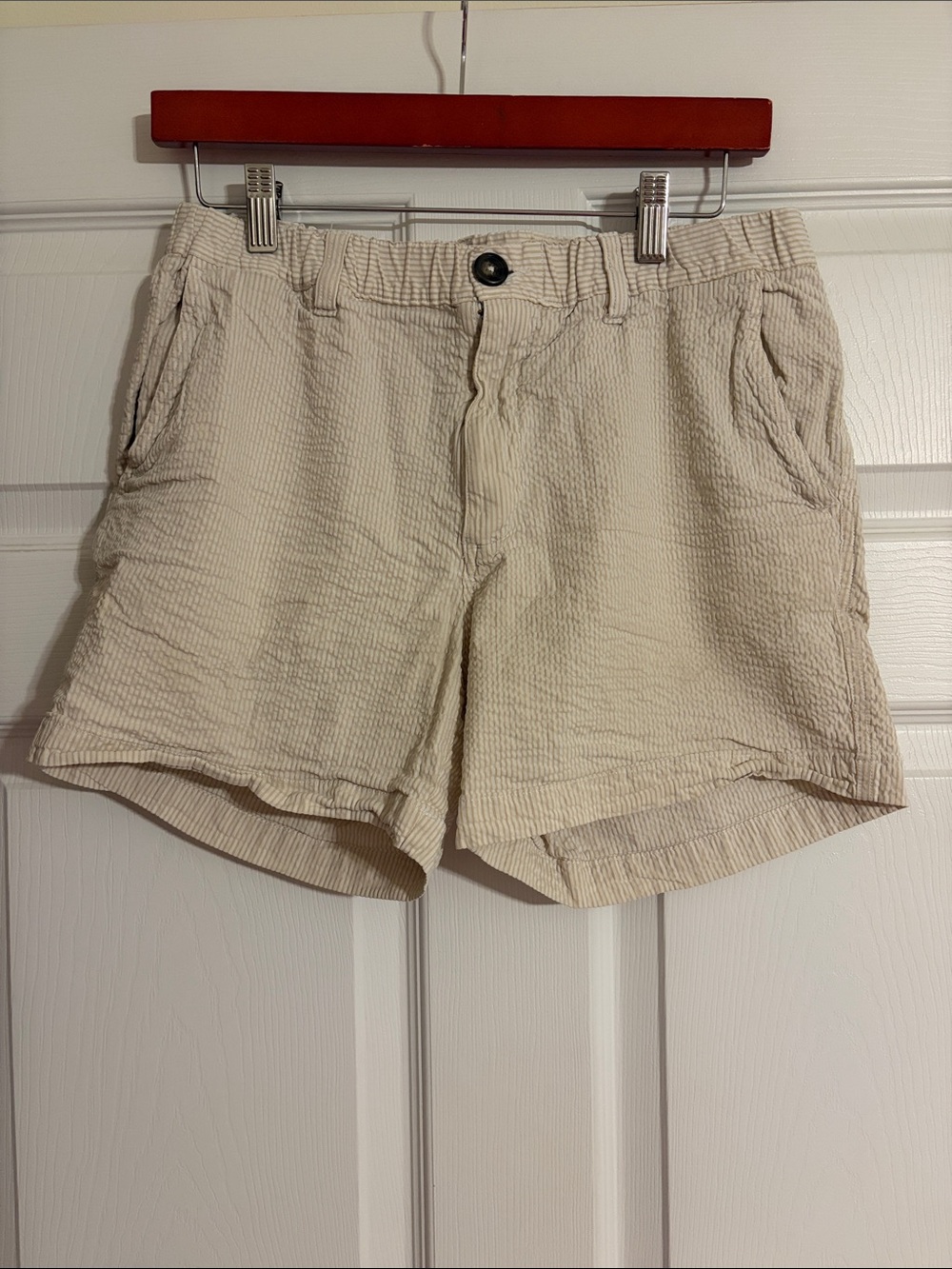 Chubbies Men's The Sucker Punches Seersucker Stretch Shorts Medium 5.5"